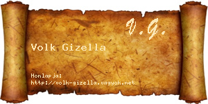 Volk Gizella névjegykártya